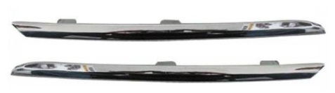CLIO IV 2013-2015 RADIATOR GRILLE MOULDING SET, CHROME (LEFT+RIGHT) (ALL MODELS)