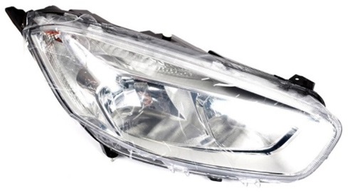 TOURNEO COURIER 2018- HEADLAMP RIGHT, (W/ CHROME BASE PLATING), (VEHICLE FOR LHD)