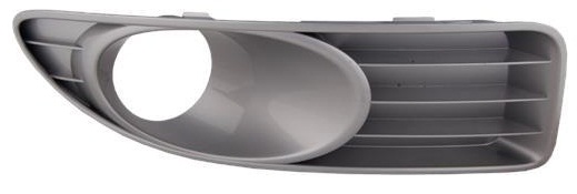 LINEA 2007-2012 FRONT BUMPER GRILLE, W/ FOG LAMP HOLE, GRAY, RIGHT