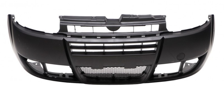 DOBLO 2006-2009 FRONT BUMPER COMPLETE WITH LOWER GRILLE, BLACK