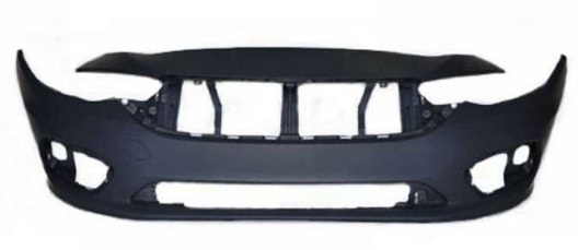 TIPO (AGEA) 2015- FRONT BUMPER W/ FOG LAMP HOLE, W/O SHOCK ABSORBER, BLACK (ALL) 