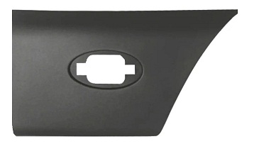 MASTER III 2010-2014 (+2014-2019) SIDE PANEL MOULDING, RIGHT, FRONT OF REAR WHEEL, W/MARKER LAMP HOLE (+NISSAN NV 400 2010-2014 & 2014-2019, OPEL MOVANO 2010-2014 & 2014-2019 )