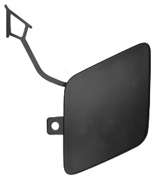 PASSAT B8 2015-2019, 2019-2022, 2023-2024 FRONT BUMPER TOWING HOOK COVER, BLACK