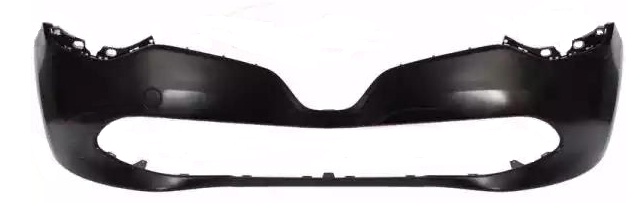 CLIO IV 2013-2015 FRONT BUMPER, BLACK (ALL MODELS)